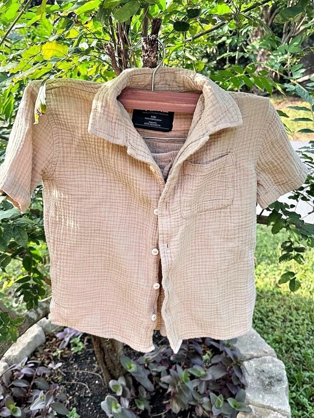 Tony Hawk Cotton Muslin Shirt & Shorts Set Size 8